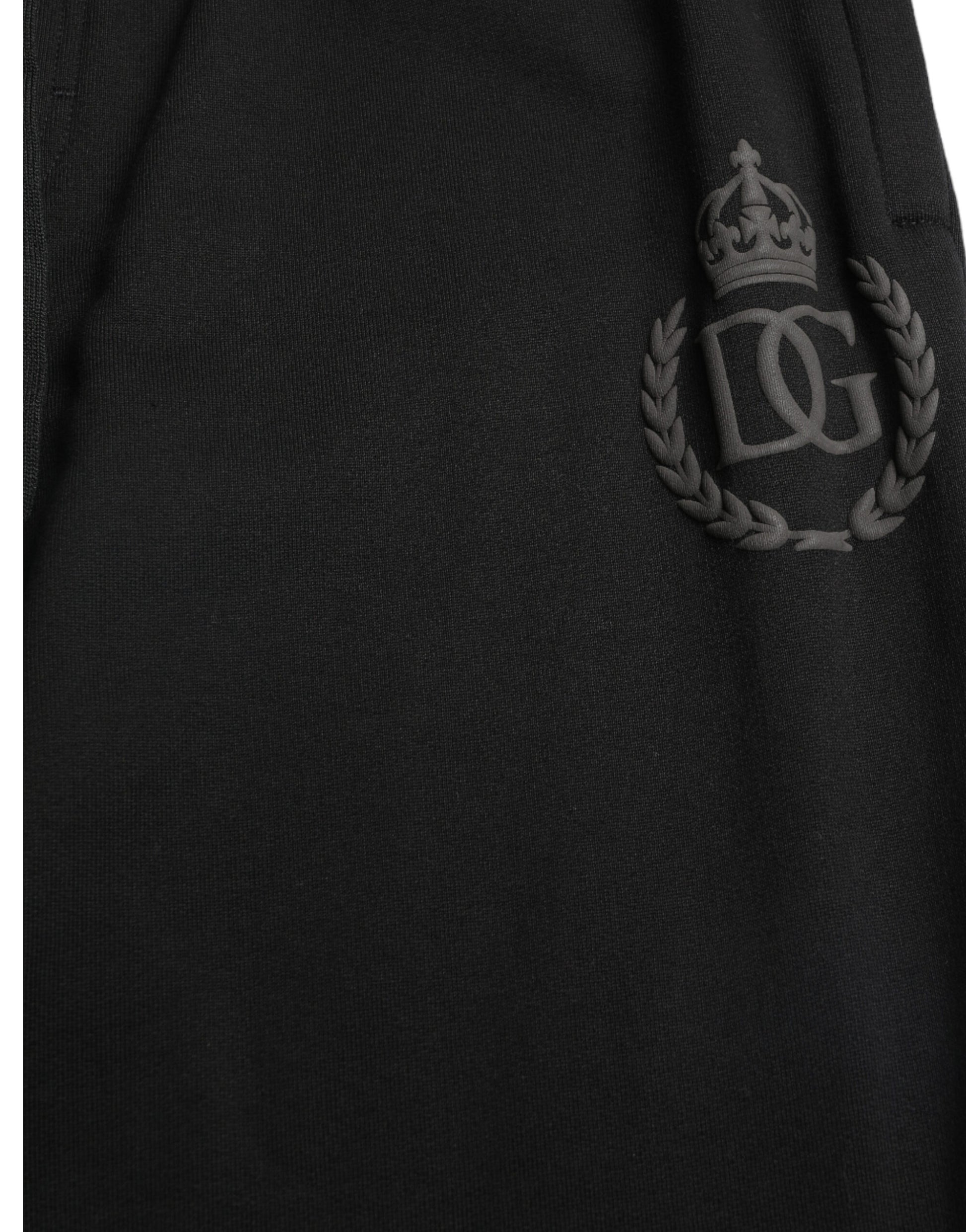 Dolce & Gabbana Black DG Logo Skinny Jogger Sweatpants Pants by Dolce & Gabbana