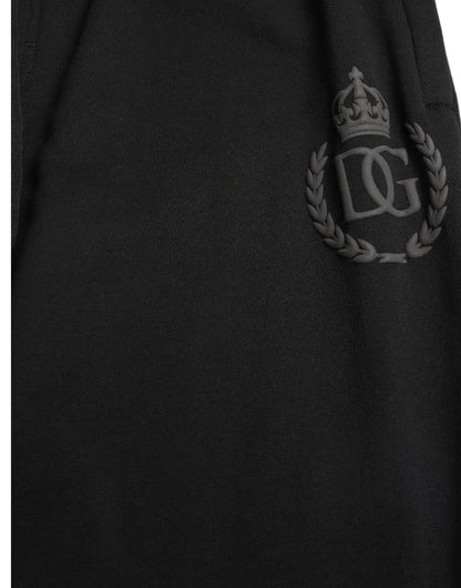 Dolce & Gabbana Black DG Logo Skinny Jogger Sweatpants Pants by Dolce & Gabbana