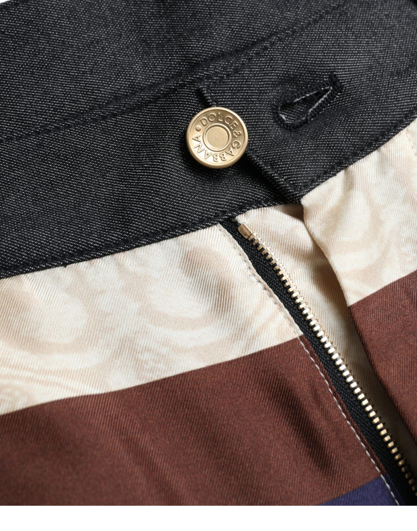 Dolce & Gabbana Multicolor Heraldic Skinny Men Pants by Dolce & Gabbana