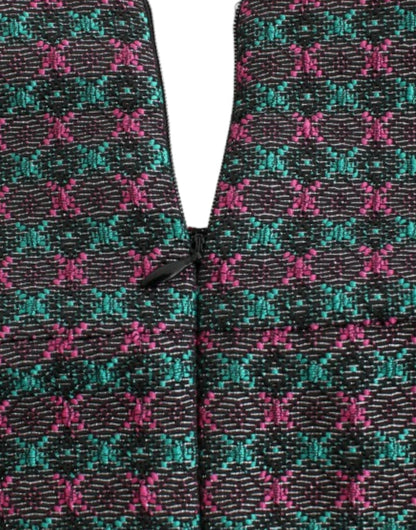 Robe longue Doris multicolore à manches courtes CO|TE