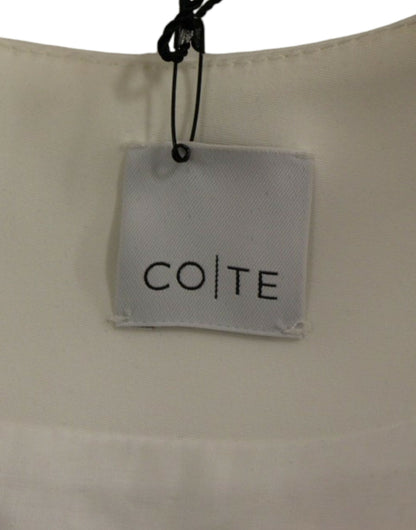 Robe robot droite blanche et rose chic CO|TE