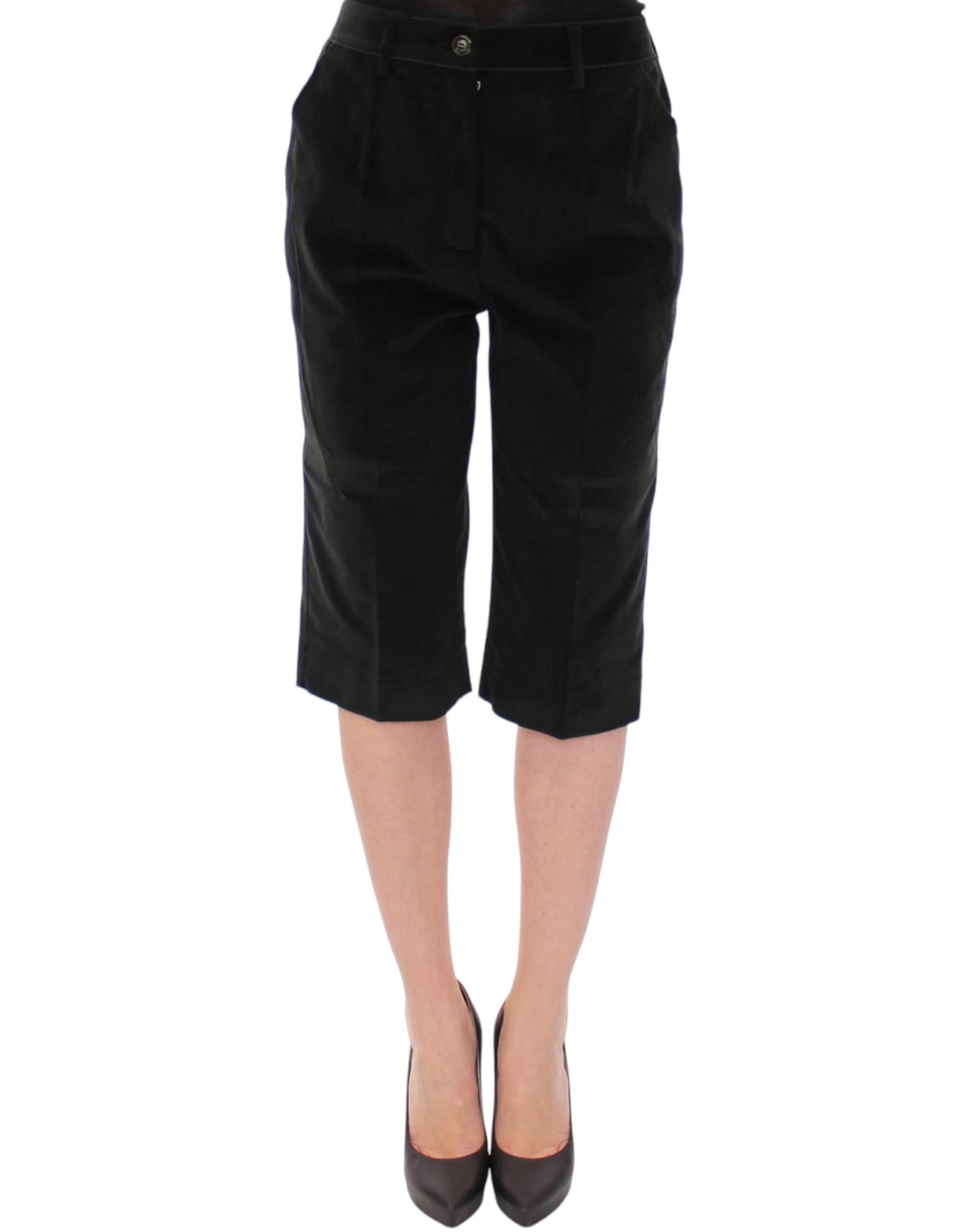 Dolce &amp; Gabbana Black cotton shorts pants