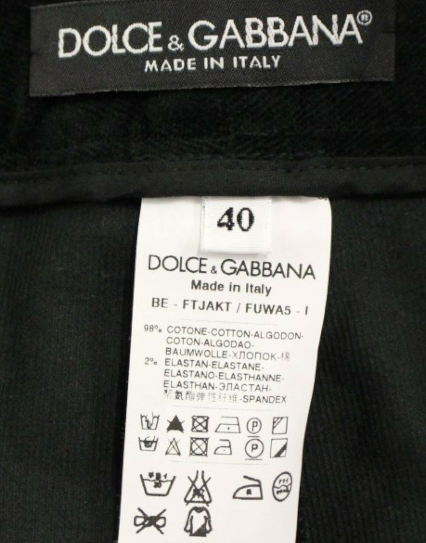 Dolce &amp; Gabbana Black cotton shorts pants