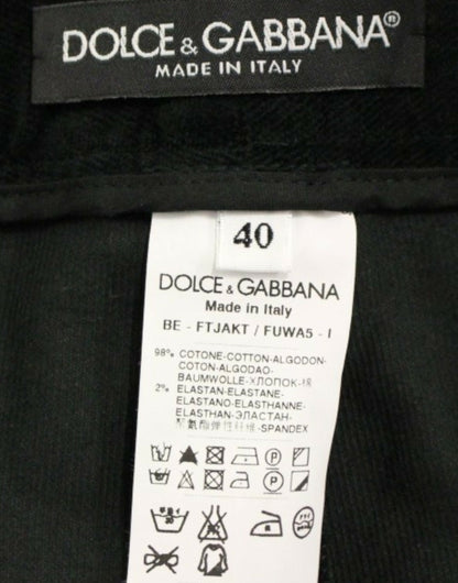 Dolce &amp; Gabbana Black cotton shorts pants