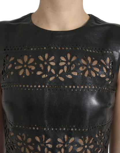 Robe courte trapèze noire élégante Valentino