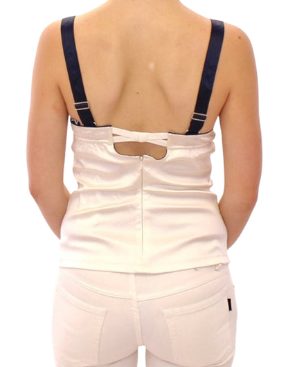 Débardeur extensible blanc à motif marin Dolce &amp; Gabbana