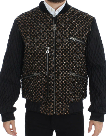 Dolce &amp; Gabbana - Veste de créateur élégante à paillettes noires