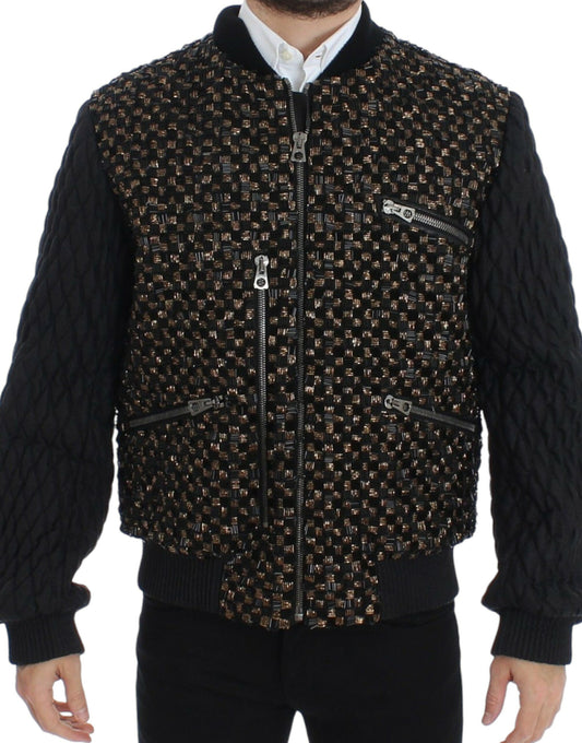 Dolce &amp; Gabbana - Veste de créateur élégante à paillettes noires