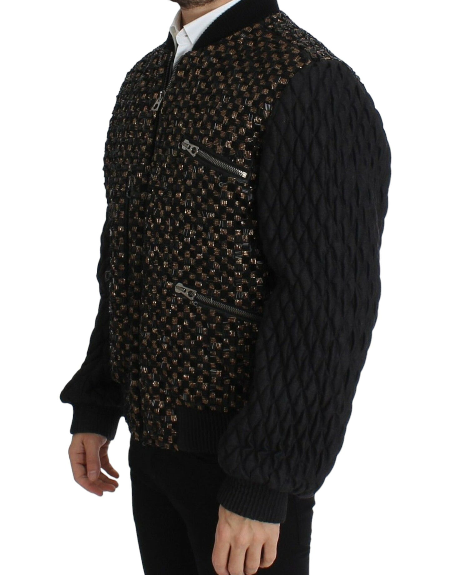 Dolce &amp; Gabbana - Veste de créateur élégante à paillettes noires