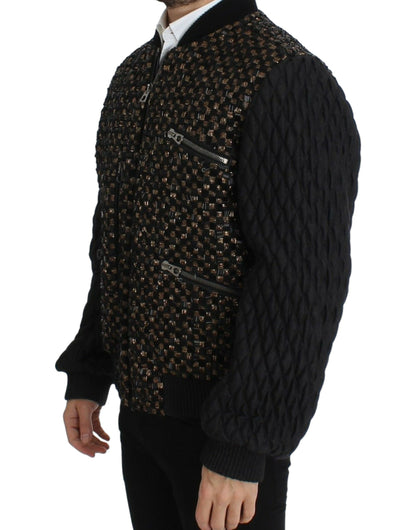 Dolce &amp; Gabbana - Veste de créateur élégante à paillettes noires