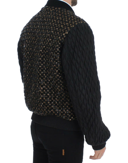 Dolce &amp; Gabbana - Veste de créateur élégante à paillettes noires