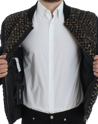 Dolce &amp; Gabbana - Veste de créateur élégante à paillettes noires