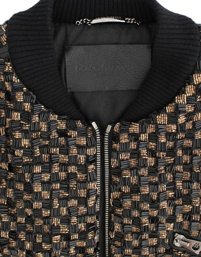 Dolce &amp; Gabbana - Veste de créateur élégante à paillettes noires
