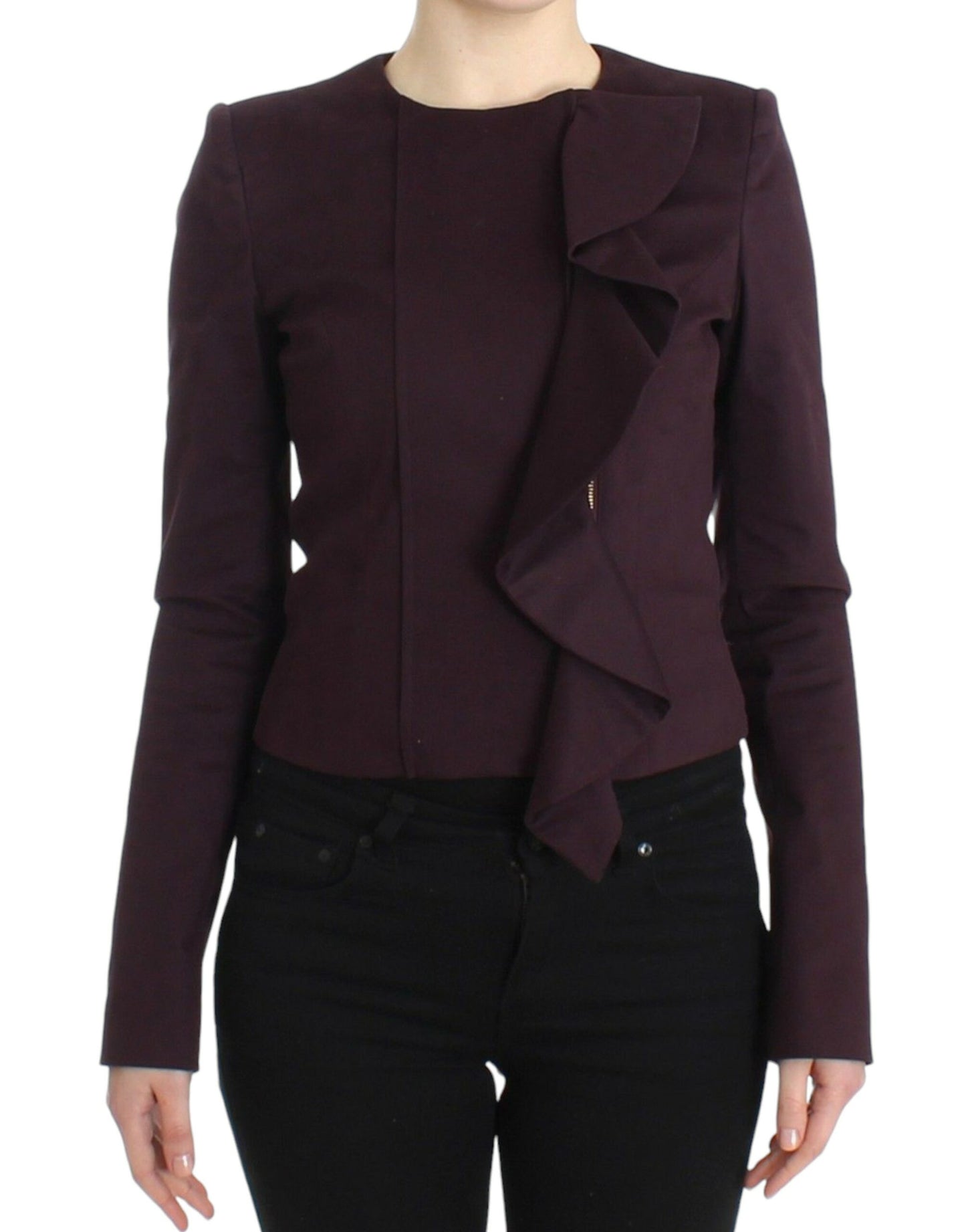 Blazer élégant en coton mélangé violet GF Ferre