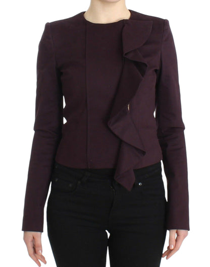 Blazer élégant en coton mélangé violet GF Ferre