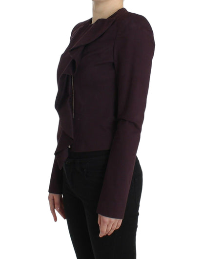 Blazer élégant en coton mélangé violet GF Ferre
