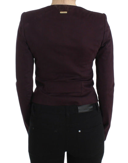 Blazer élégant en coton mélangé violet GF Ferre