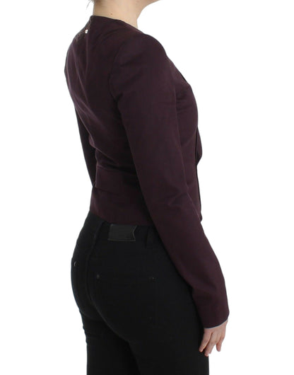 Blazer élégant en coton mélangé violet GF Ferre