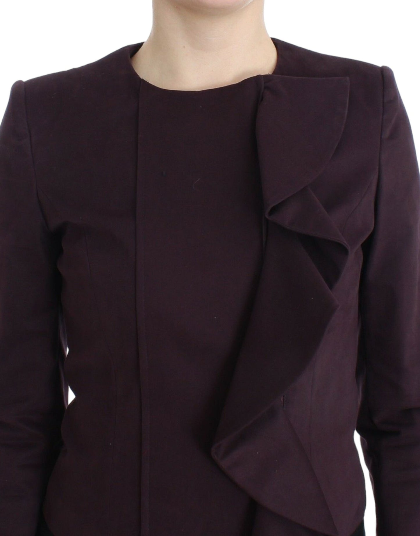 Blazer élégant en coton mélangé violet GF Ferre