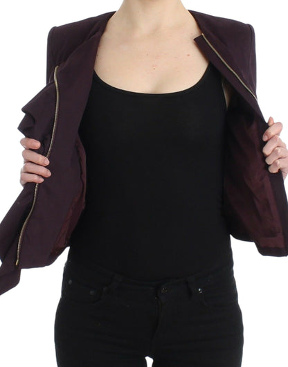 Blazer élégant en coton mélangé violet GF Ferre