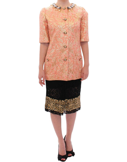 Veste-manteau en brocart de cristal exclusif à Dolce &amp; Gabbana