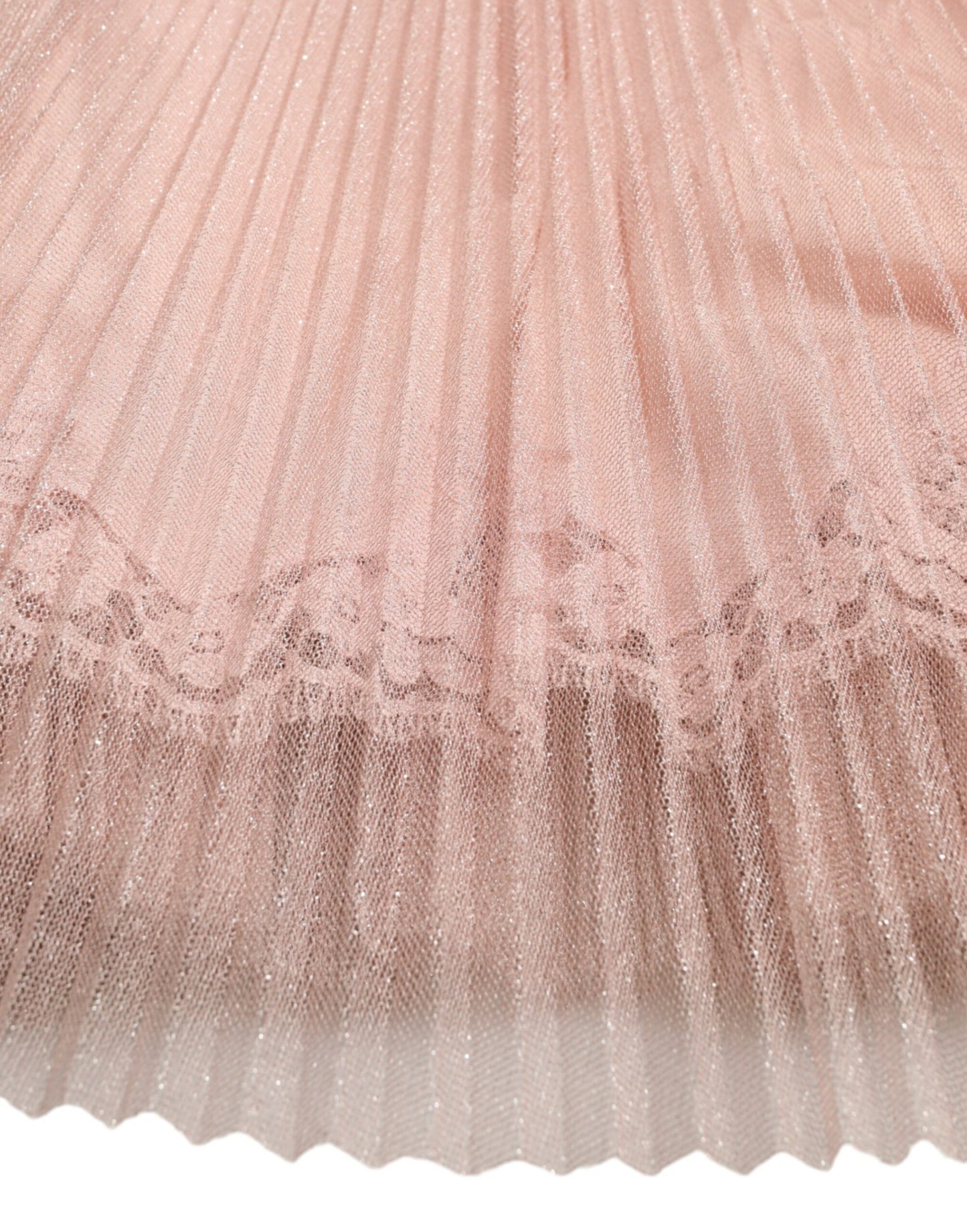 Dolce & Gabbana Pink One Shoulder Pleated Lame Tulle Dress by Dolce & Gabbana