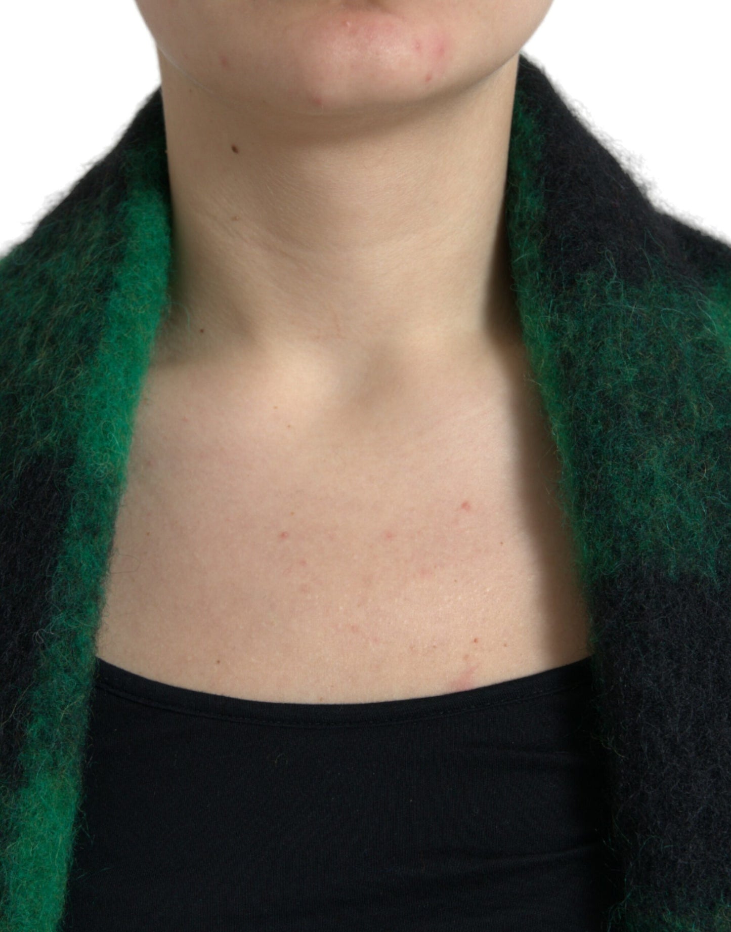 Veste poncho élégante à carreaux Dolce &amp; Gabbana