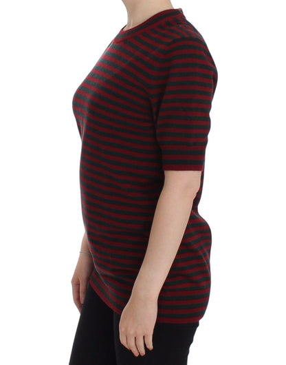 Pull ras du cou élégant en cachemire rayé Dolce &amp; Gabbana