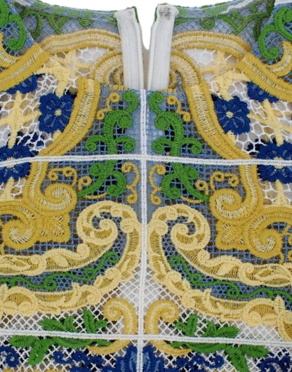 Dolce &amp; Gabbana Majolica Brodé Sans Manches Élégance