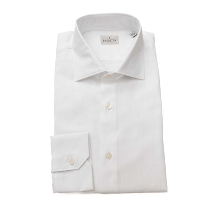 Bagutta White Cotton Men Shirt by Bagutta