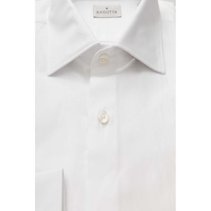 Bagutta White Cotton Men Shirt by Bagutta
