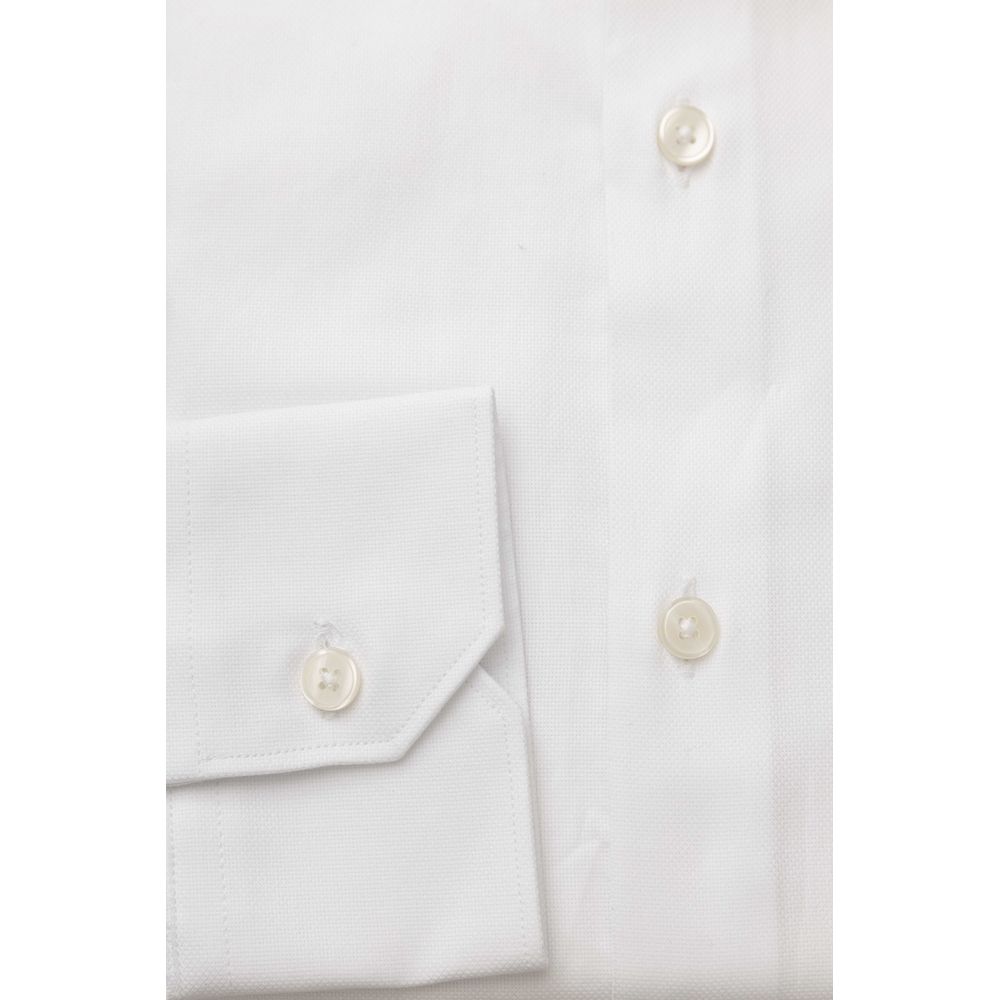 Bagutta White Cotton Men Shirt by Bagutta