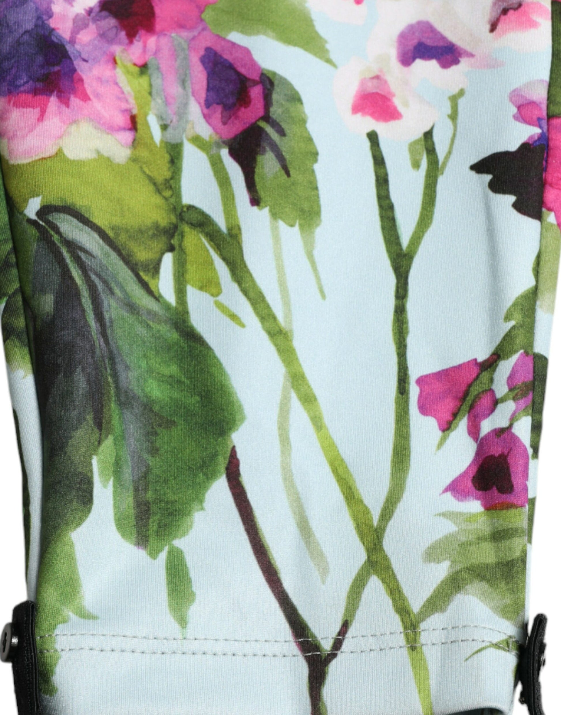 Dolce & Gabbana Multicolor Floral High Waist Leggings Pants by Dolce & Gabbana