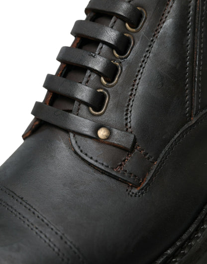 Chaussures Derby élégantes en cuir pour homme Dolce &amp; Gabbana