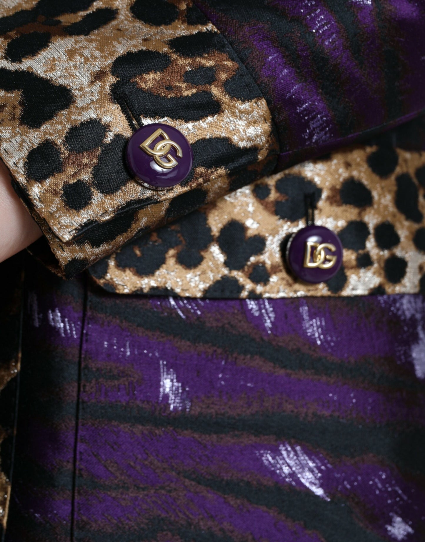 Trench en jacquard Dolce &amp; Gabbana exquis avec motif tigre