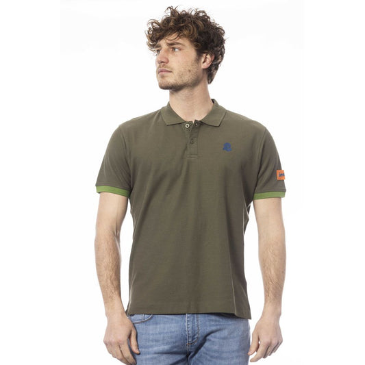 Polo Invicta en coton vert pour homme