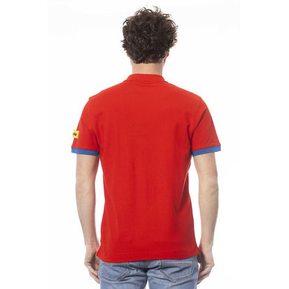 Polo Invicta en coton rouge pour homme