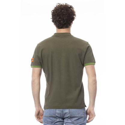 Polo Invicta en coton vert pour homme