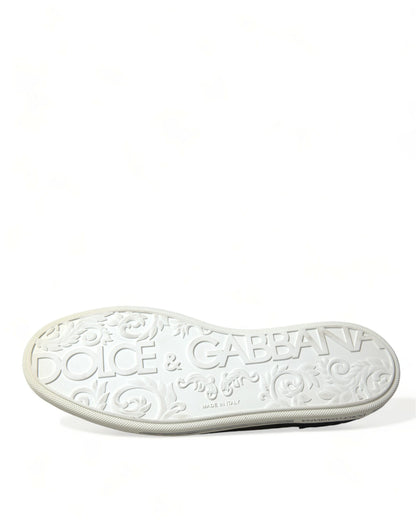 Dolce &amp; Gabbana Blue Suede Caiman Men Loafers Slippers Shoes