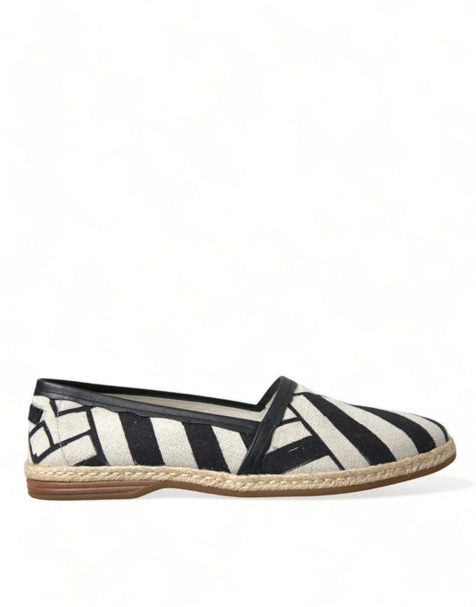 Espadrilles en toile à rayures chics Dolce &amp; Gabbana