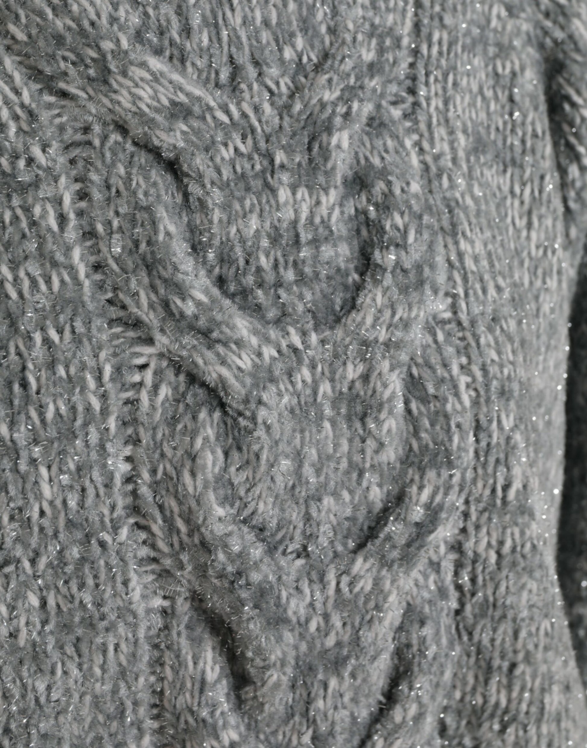 Dolce & Gabbana Gray Cashmere Turtle Neck Pullover Sweater by Dolce & Gabbana