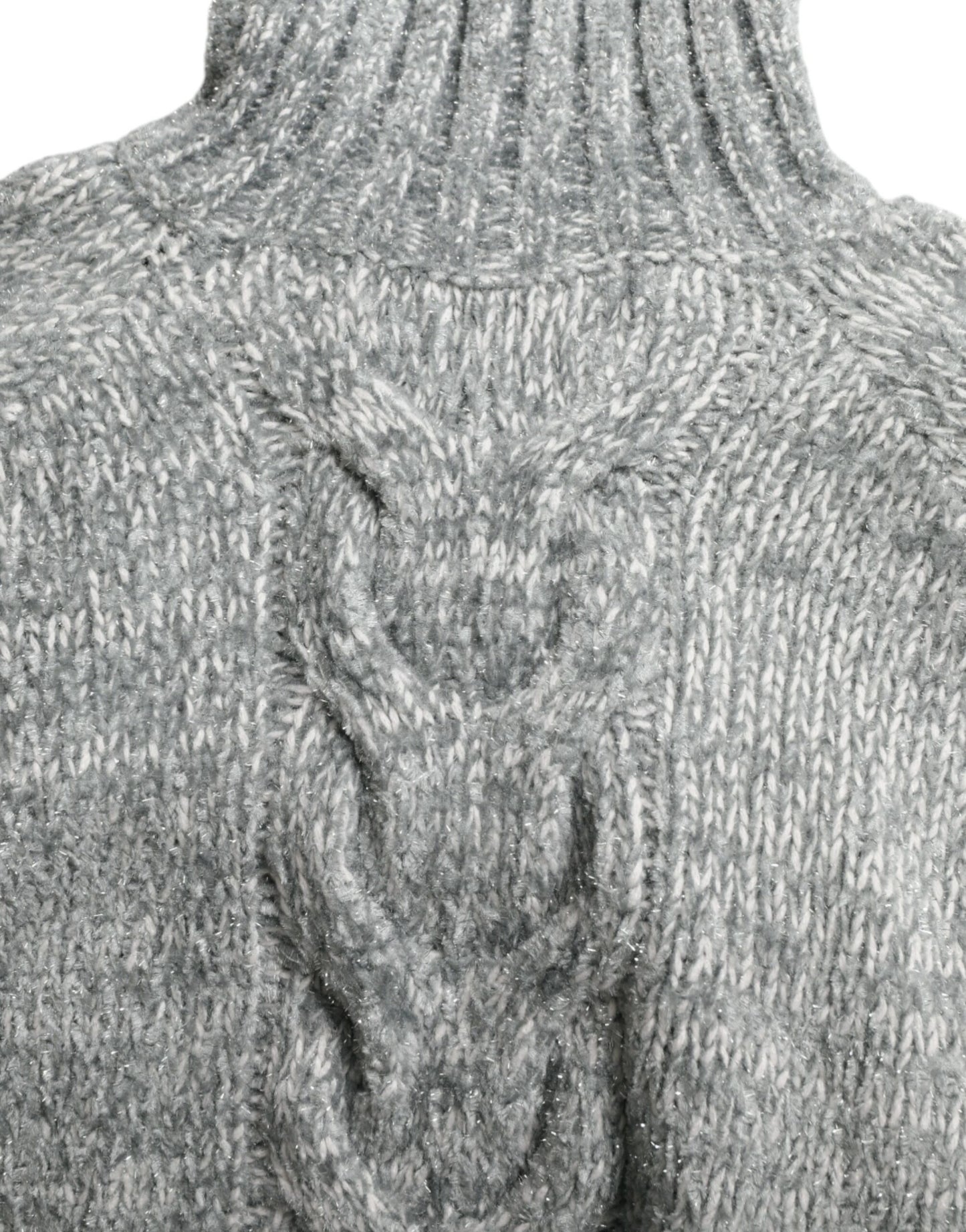 Dolce & Gabbana Gray Cashmere Turtle Neck Pullover Sweater by Dolce & Gabbana