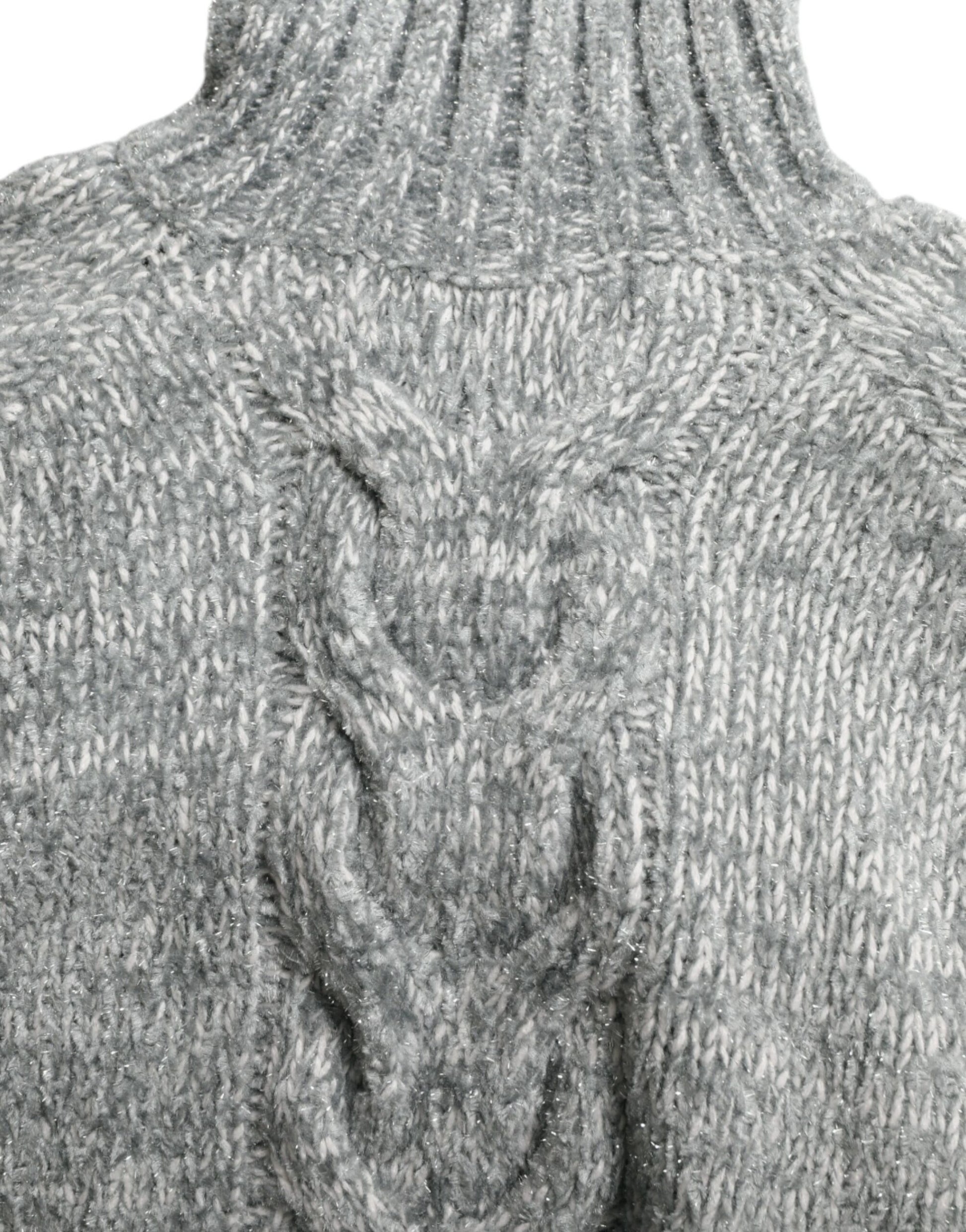 Dolce & Gabbana Gray Cashmere Turtle Neck Pullover Sweater by Dolce & Gabbana