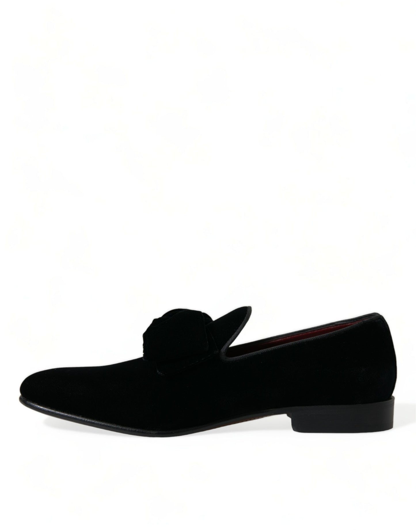 Mocassins élégants en velours noir Dolce &amp; Gabbana - Chaussures de luxe pour homme