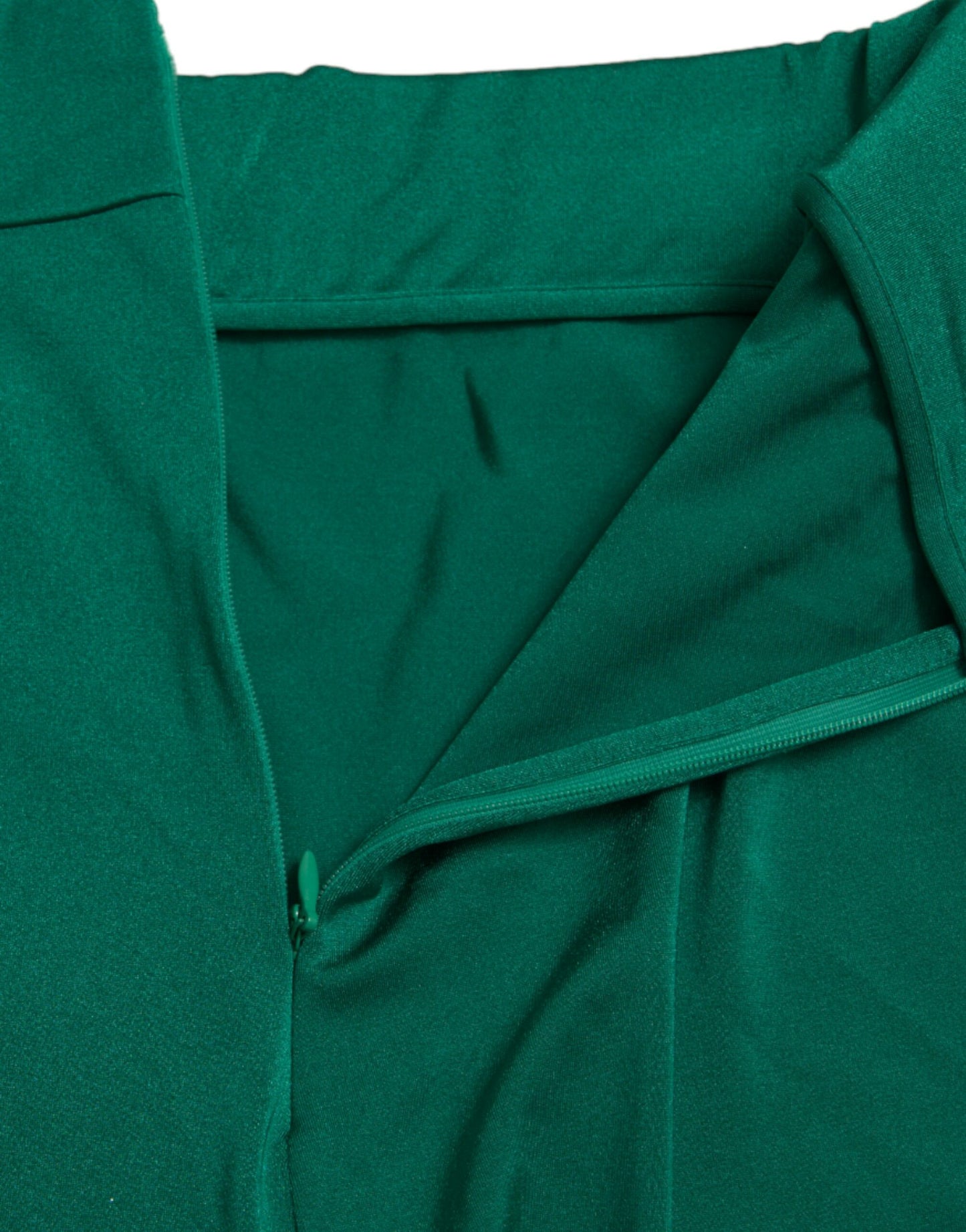 Dolce & Gabbana Green Nylon Stretch Slim Leggings Pants by Dolce & Gabbana
