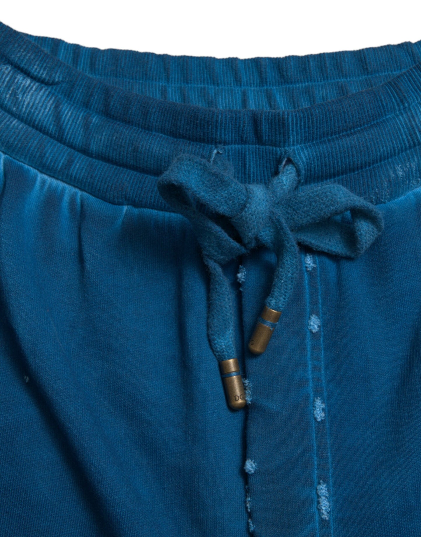 Dolce & Gabbana Blue Logo Cotton Jogger Sweatpants Pants by Dolce & Gabbana