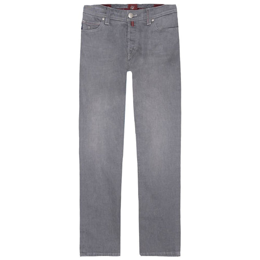 Tramarossa Gray Cotton Men's Jeans by Tramarossa