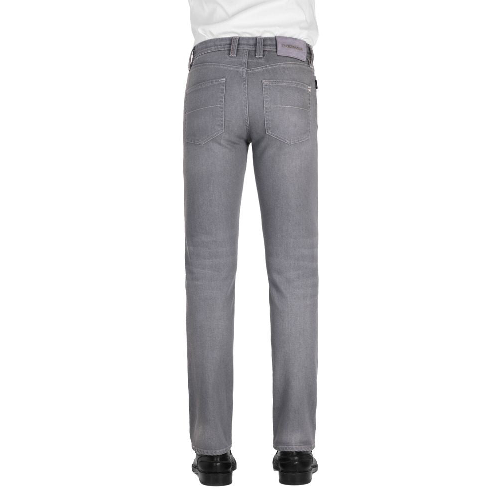 Tramarossa Gray Cotton Men's Jeans by Tramarossa