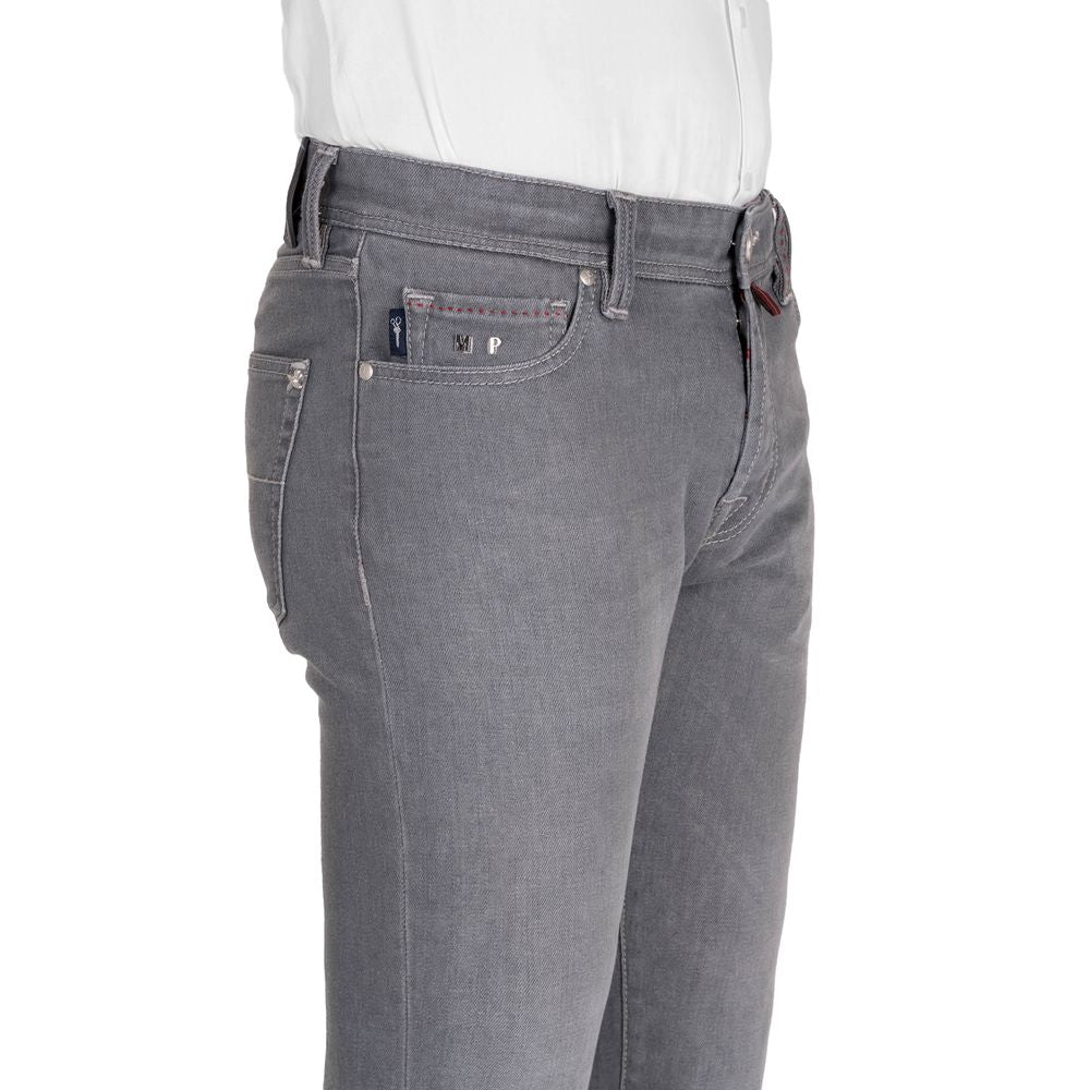 Tramarossa Gray Cotton Men's Jeans by Tramarossa