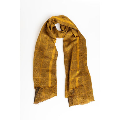 Trussardi Yellow Viscose Men Scarf by Trussardi